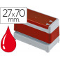 Sello automatico brother 27 mm x 70 mm rojo