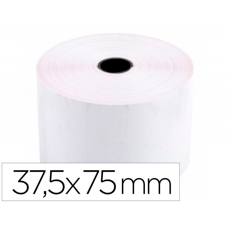 Rollo sumadora q-connect electro 37,5 mm ancho x 75 mm diametro sin bisfenol a