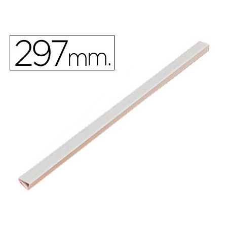 Lomera durable plastico 3 mm din a4 capacidad 30 hojas color blanco