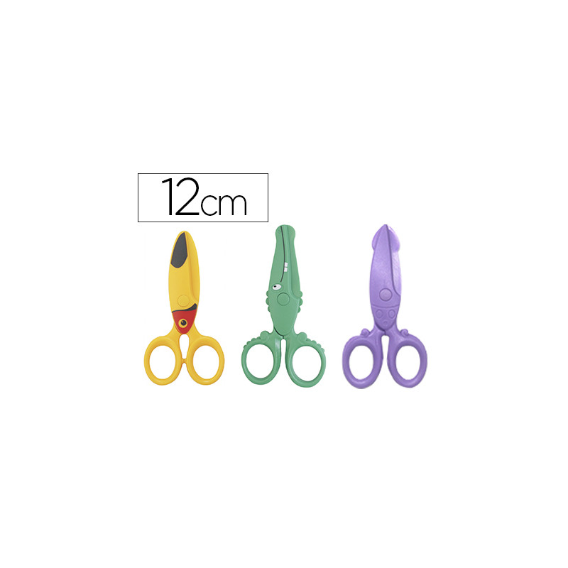 Tijera liderpapel 12cm corta papel y carton unidad