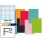 Cuaderno espiral liderpapel folio witty tapa dura 80h 75gr rayado nº46 colores surtidos