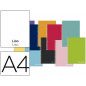 Cuaderno espiral liderpapel a4 micro jolly tapa forrada 140h 75 gr liso 5 bandas 4 taladros colores surtidos