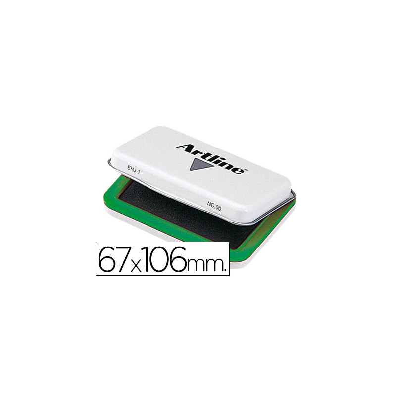 Tampon artline nº1 verde 67x106 mm