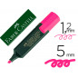 Rotulador faber castell fluorescente textliner 48 rosa