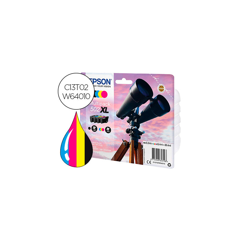 Ink-jet epson 502 xl xp-5105 multipack negro amarillo cian y magenta