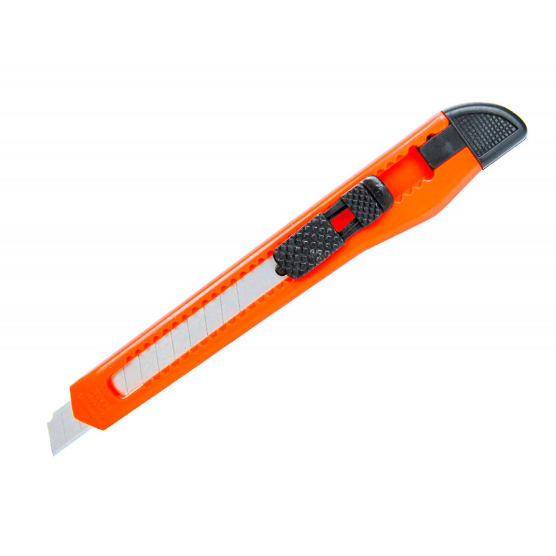 Cuter q-connect plastico estrecho cuchilla 9 mm xd-05 blister 1 unidad