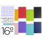 Cuaderno espiral liderpapel bolsillo dieciseiavo apaisado witty tapa dura dura 80h 60gr cuadro 4 mm colores surtidos
