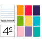 Cuaderno espiral liderpapel cuarto witty tapa dura 80h 75gr rayado horizontal 8mm con margen colores surtidos