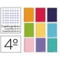 Cuaderno espiral liderpapel cuarto witty tapa dura 80h 75gr cuadro 6mm con margen colores surtidos
