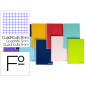 Cuaderno espiral liderpapel folio smart tapa blanda 80h 60gr cuadro 3mm con margen colores surtidos