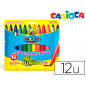 Rotulador carioca jumbo punta gruesa estuche de 12 colores surtidos