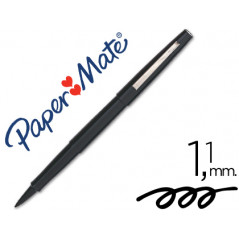 Rotulador paper mate flair original punta fibra negro