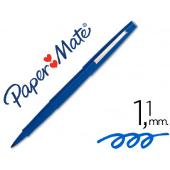 Rotulador paper mate flair original punta fibra azul