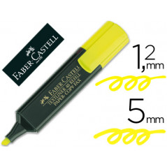 Rotulador faber fluorescente 48-07 amarillo