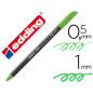Rotulador edding punta fibra 1200 verde claro n.11 punta redonda 0.5 mm