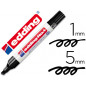 Rotulador edding marcador permanente 1 negro punta biselada 5 mm Rotulador edding marcador permanente 1 negro punta biselada 5 mm