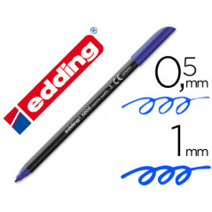 Rotulador edding punta fibra 1200 azul n.3 punta redonda 0.5 mm