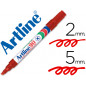 Rotulador artline marcador permanente ek-90 rojo punta biselada 5 mm papel metal y cristal Rotulador artline marcador permanente ek-90 rojo punta biselada 5 mm papel metal y cristal