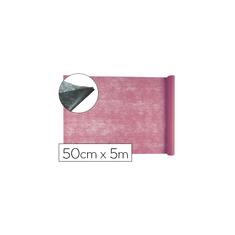 Tejido sin tejer liderpapel terileno 25 g/m2 rollo de 5 mt rosa