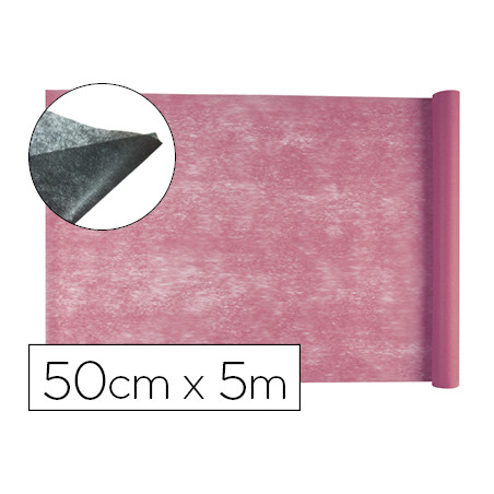 Tejido sin tejer liderpapel terileno 25 g/m2 rollo de 5 mt rosa