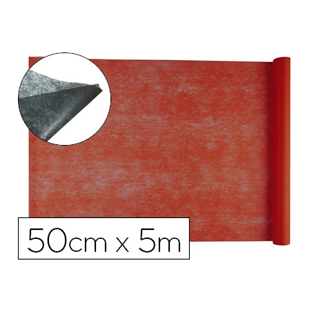 Tejido sin tejer liderpapel terileno 25 g/m2 rollo de 5 mt rojo