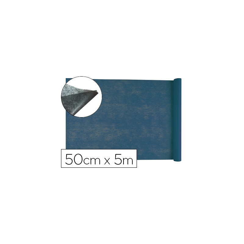Tejido sin tejer liderpapel terileno 25 g/m2 rollo de 5 mt azul marino