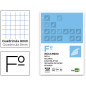 Recambio liderpapel a4 100 hojas 60gr cuadro 8mm con margen 4 taladros