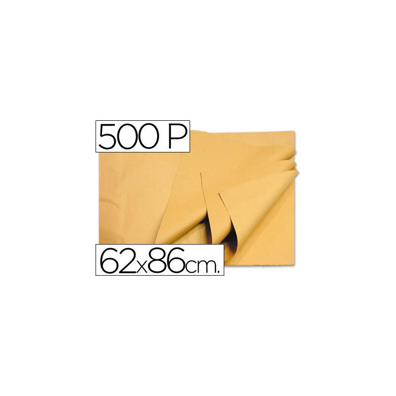 Papel manila crema 62x86 cm paquete de 500 hojas