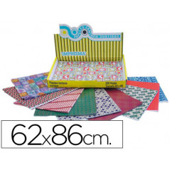 Papel de regalo impresma tamaño 62x86 cm caja de 200 200 hojas