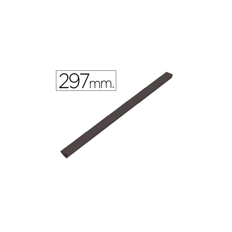 Lomera durable plastico 3 mm din a4 capacidad 30 hojas color negro