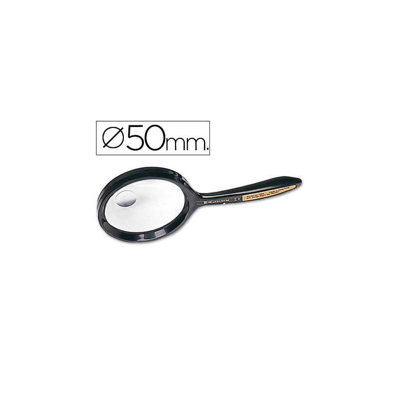 Lupa q-connect cristal bifocal 50 mm mango curvo
