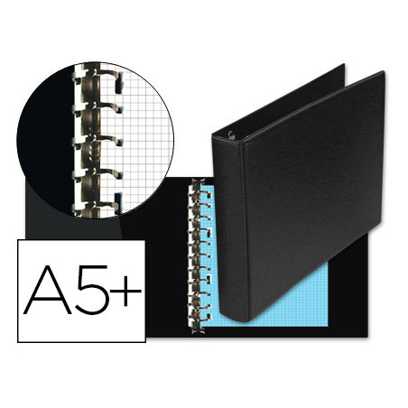 Carpeta multifin alfa 3002-g 11 anillas 40 mm plastico cuarto
