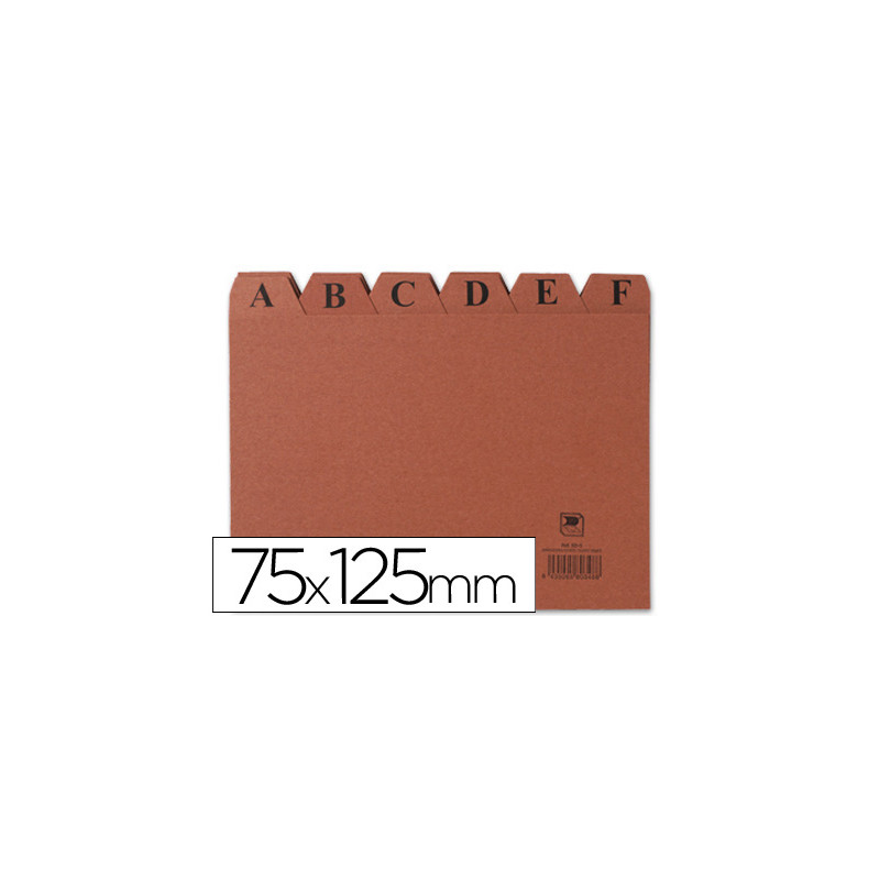 Indice fichero carton nº2 75x125 mm