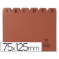 Indice fichero carton nº2 75x125 mm