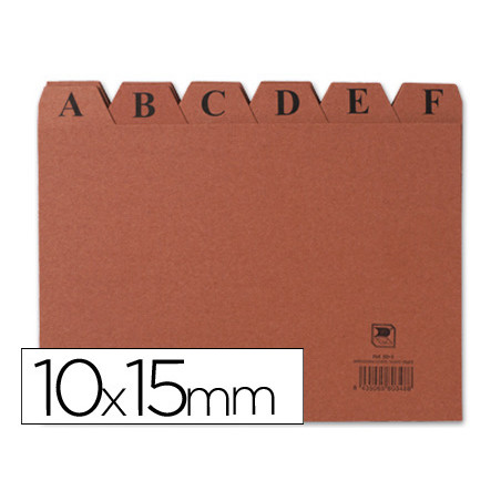 Indice fichero liderpapel carton nº3 100x150 mm