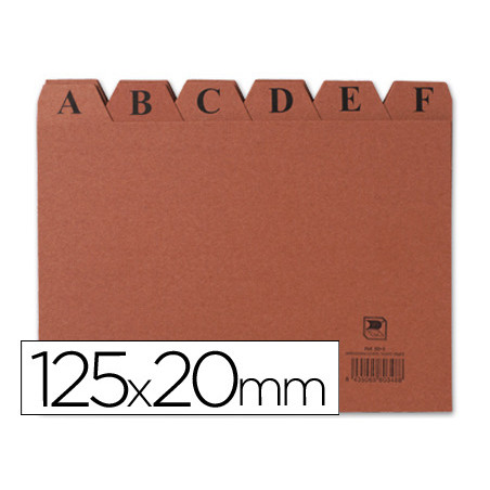 Indice fichero liderpapel carton nº4 125x200 mm