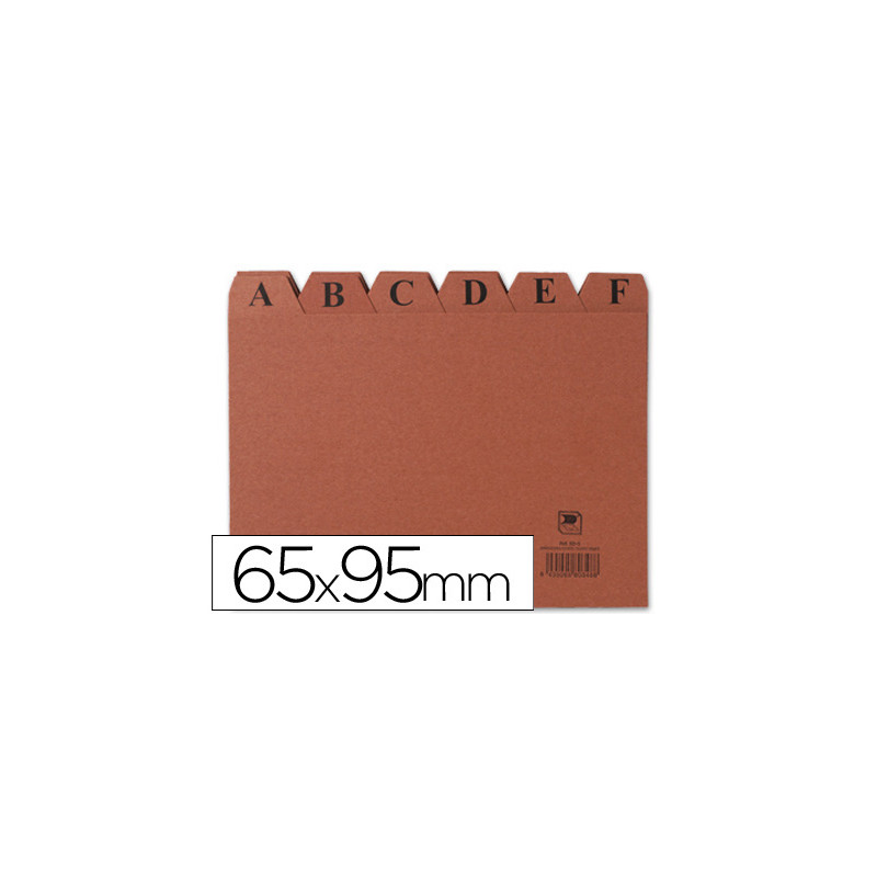 Indice fichero carton nº1 65x95 mm