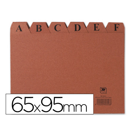Indice fichero carton nº1 65x95 mm