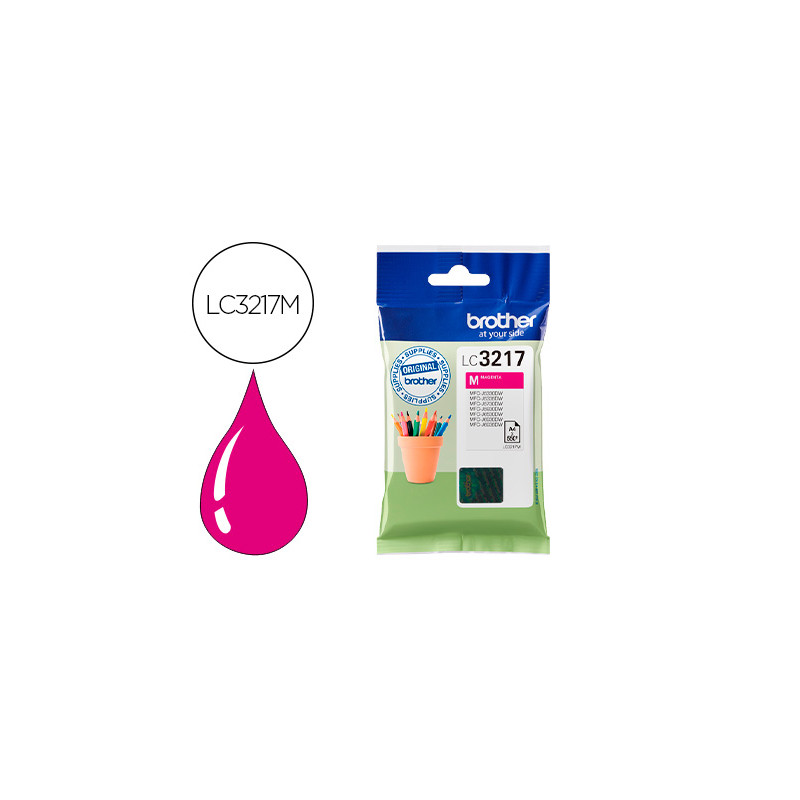 Ink-jet brother lc3217m mfcj6530 / mfcj6935 magenta 550 paginas