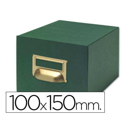 Fichero fichas tela verde 500 fichas n.3 tamaño 100x150 mm