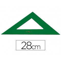 Escuadra faber 28 cm plastico verde