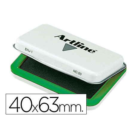 Tampon artline nº 00 verde -40x63 mm