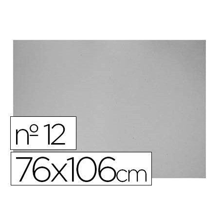 Carton gris nº 12 76x106 cm hoja