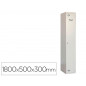 Taquilla metalica simonrack 1 puerta con cerradura montada respiradero y etiquetero gris/gris 1800x500x300 mm