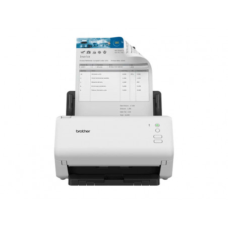 Escaner brother sobremesa ads4100 doble cara tamaño a4 resolucion 600 ppp velocidad 35 ppm usb 3.0