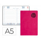 Agenda encuadernada liderpapel kilkis 15x21 cm 2023 dia pagina color rosa papel 70 gr