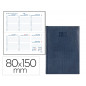 Agenda encuadernada liderpapel creta 8x15 cm 2023 semana vista color azul papel 70 gr