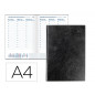 Agenda encuadernada liderpapel corfu a4 2023 semana vista color negro papel 60 gr