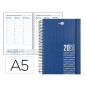 Agenda espiral liderpapel olbia 15x21 cm 2023 semana vista tapa polipropileno metalizado azul papel 60 gr Agenda espiral liderpapel olbia 15x21 cm 2023 semana vista tapa polipropileno metalizado azul papel 60 gr
