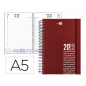 Agenda espiral liderpapel olbia 15x21 cm 2023 dia pagina tapa polipropileno metalizado burdeos papel 60 gr Agenda espiral liderpapel olbia 15x21 cm 2023 dia pagina tapa polipropileno metalizado burdeos papel 60 gr
